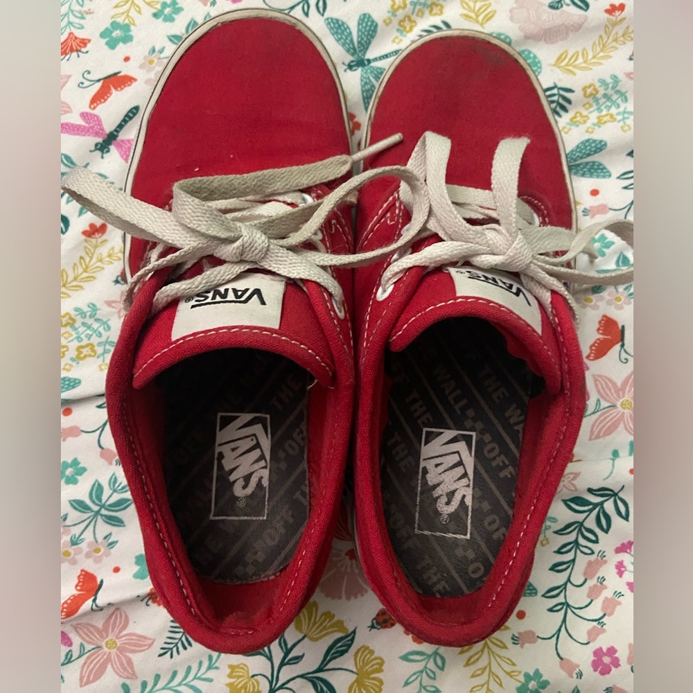 Vans Kids Bold Red Sneakers